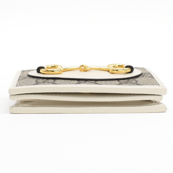 Gucci card case wallet bifold wallet GG Supreme Horsebit - Picture 4 of 9